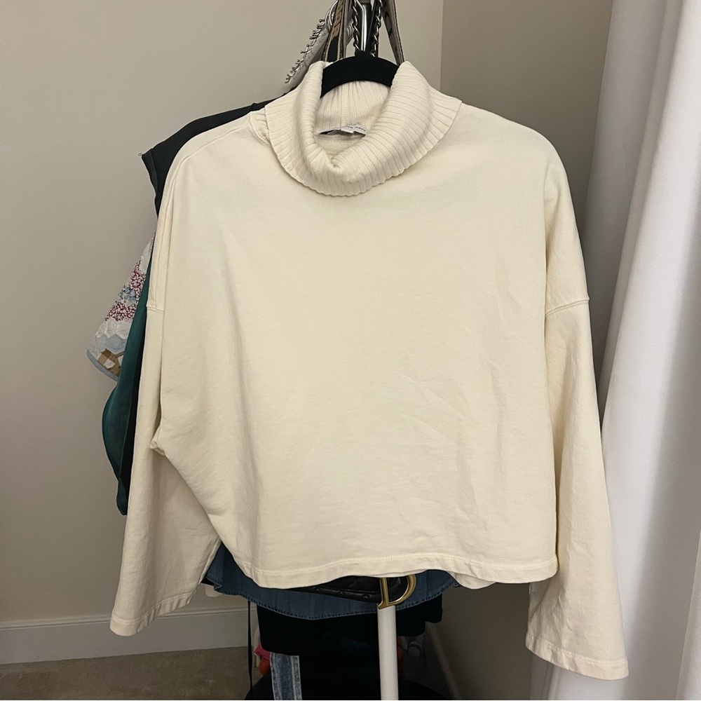 Something navy turtleneck sweatshirt